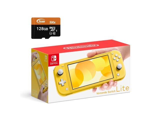 Fiasko Besættelse Rejsebureau Nintendo Switch Lite Console - Yellow - With 128GB Micro SD Card and  Adapter - Newegg.com
