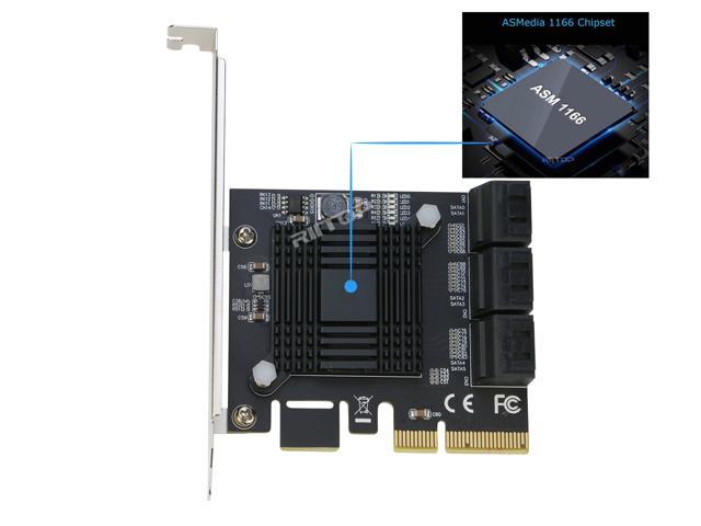 adapter Card 6Gb/s Maxmoral PCI-E PCI Express SATA 3 PCIE SATA III Marwell chipset