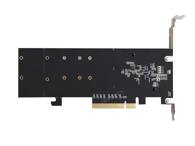 Dual NVMe PCIe Adapter, RIITOP (2 Ports) M.2 NVMe SSD To PCI-e Express ...