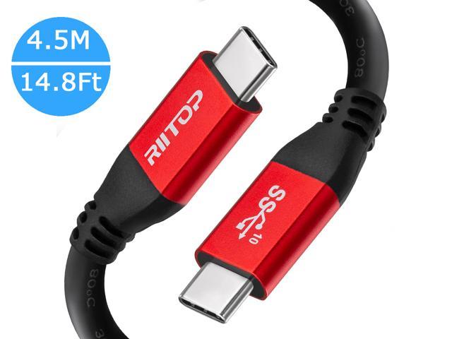 10Gb/s Data Transfer and 4K Video Output Compatible with MacBook Pro/Air and More Type C Devices Black USB C to USB C Magnetic Cable PD Charger 100W Fast Charging 20 Pins Design 3.3ft