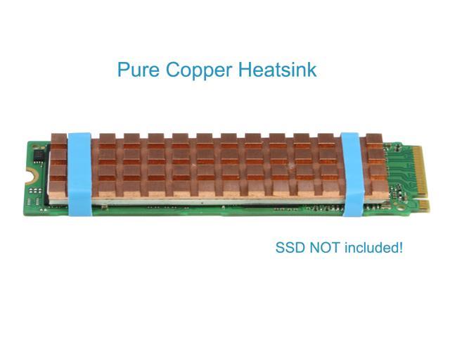 Copper Heatsink Cooler ForM.2 NGFF 2280 PCI-E NVME SSD 67*18mmThickness 2mm C26 