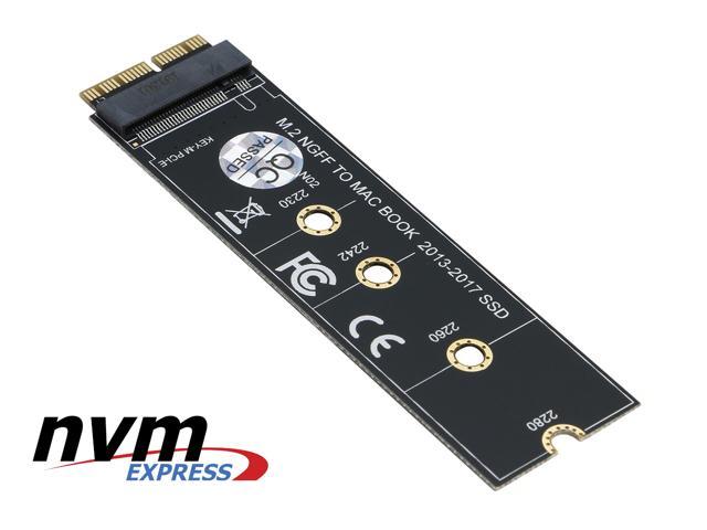 Adapté pour MacBook M.2 SSD NVME AHCI to NGFF M.2 high speed SSD Adapter pour MacBook 2013-2017 SSD 12 16 pin top qualité et prix plug and play 