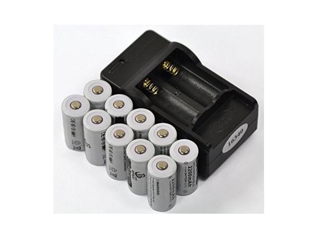Protected Batteries for Arlo Security Wireless Cameras VMC3030 VMK3200 VMS3330 3430 3530 and Flashlight Polaroid Microphone CAN BE RECHARGED CR123A Lithium Batteries RAVPower 8 Pack 3.7V 700mAh 