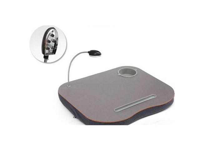 Laptop Desk Cushion With Led Light And Cup Holder Portable