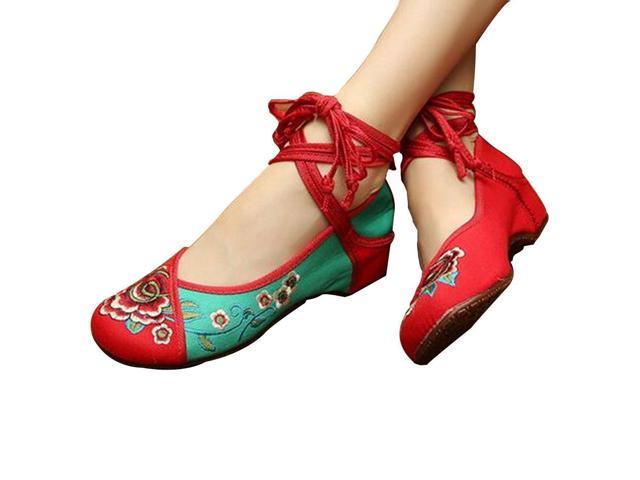 embroidered mary jane chinese shoes