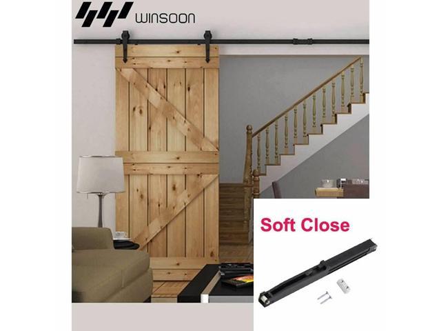 Arrow Pulley Metal Flat Rail Wide Opening Sliding Single Barn Door