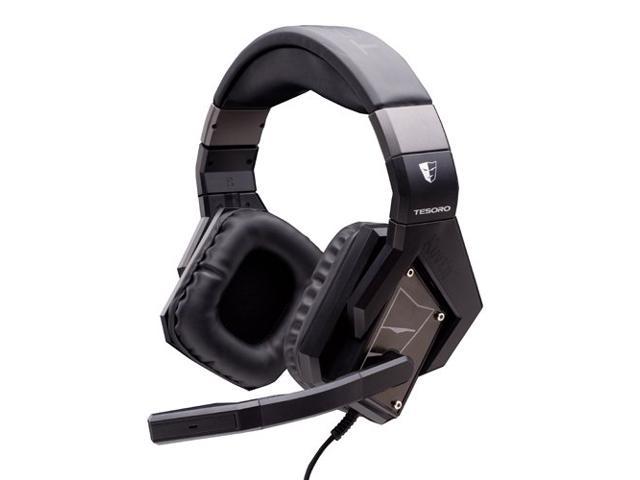 Tesoro TS-A1 Kuven Devil A1 2.0 Virtual 7.1 50 mm Drivers Noise Isolation In-line Audio Control USB / 3.5mm Black Mic Microphone Gaming Headset - Black