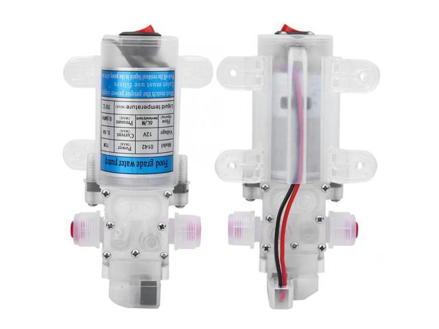 DC 12V 70W Food Grade Self-priming Diaphragm Water Pump with Switch 