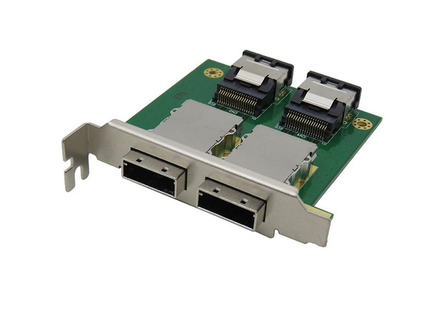 Dual Mini SAS for Internal SFF-8087 SAS 36P to 2 Port External HD ...