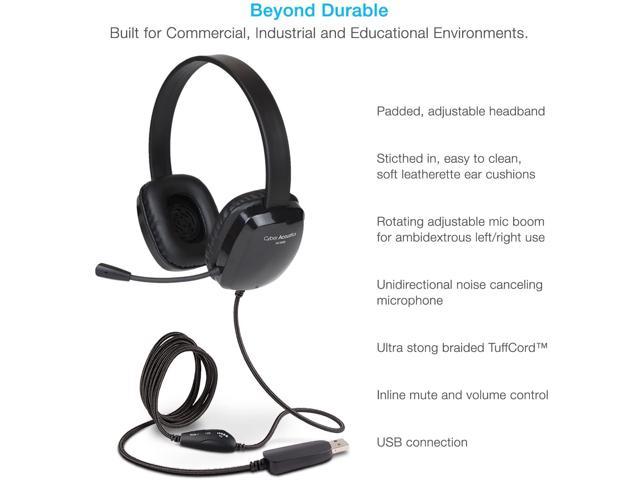 Cyber Acoustics AC-6012 USB Stereo Headset - Newegg.com