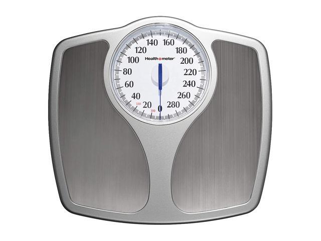 Health O Meter Extra Wide Face Glass Bathroom Scale, Color: White