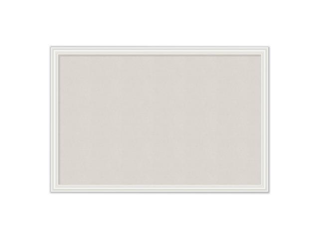 Photo 1 of ***SIMILAR, NOT EXACT***Linen Bulletin Board, 30 x 20 Inches, White D?cor Frame UBR2074U0001