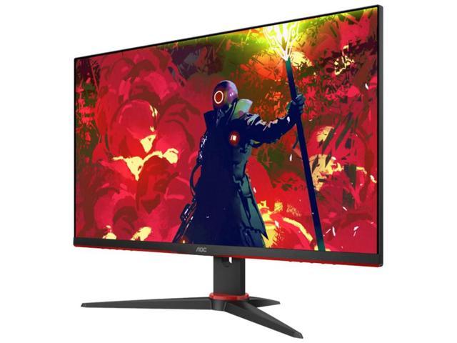 AOC 27G2E 27" 16:9 Full HD 1920 x 1080 144Hz IPS Gaming Monitor with FreeSync, Black & Red