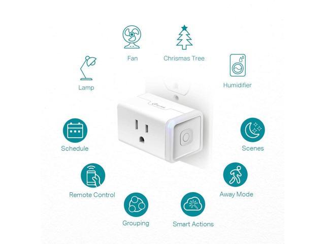 2 Pack WiFi Smart Plug Socket Works with Alexa Echo/Google Home/IFTTT Energy Monitoring and Timer ETL Listed Dual Mini Smart Outlets with Remote Control Individually No Hub Required