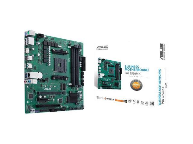 ASUS PRO B550M-C/CSM AM4 AMD B550 SATA 6Gb/s USB 3.0 HDMI Micro ATX AMD Motherboard