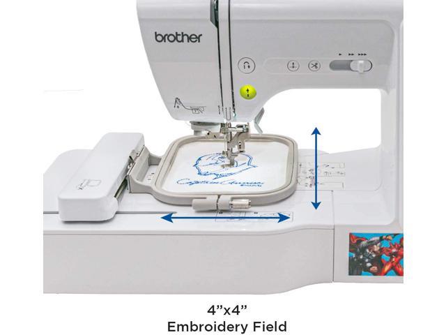 Brother LB5000M Marvel Comic Sewing & Embroidery Bundle 4 x 4