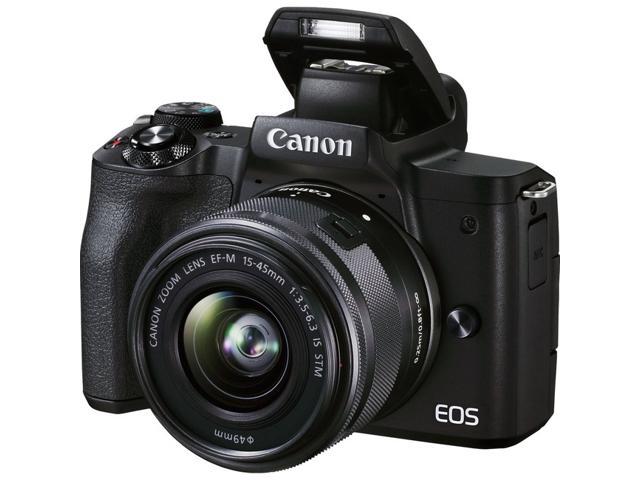 Canon EOS M50 Mark II 24.1 Megapixel Mirrorless Camera with Lens Black 4728C006