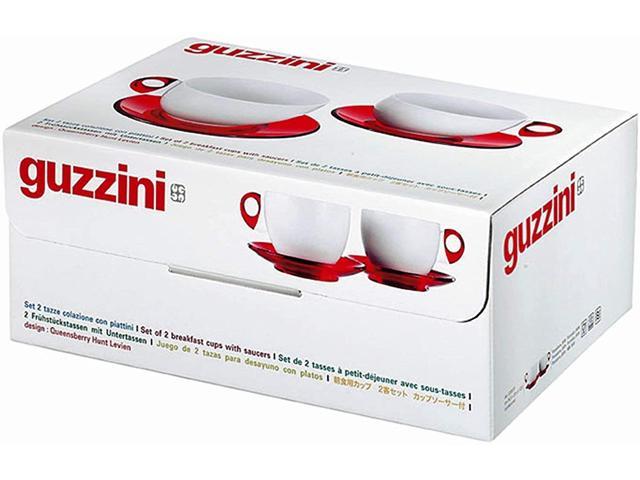 SET 2 ESPRESSO CUPS WITH SAUCERS GOCCE Guzzini, col. Clear
