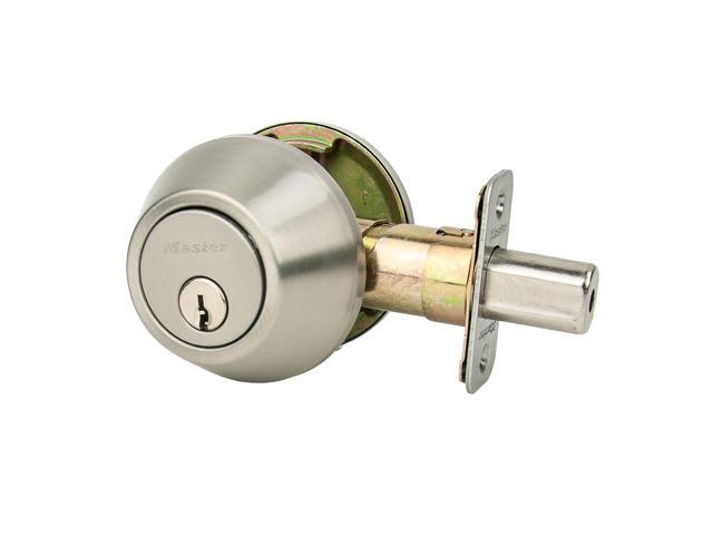 Photo 1 of Master Lock Nightwatch Single Cylinder Deadbolt, Satin Nickel