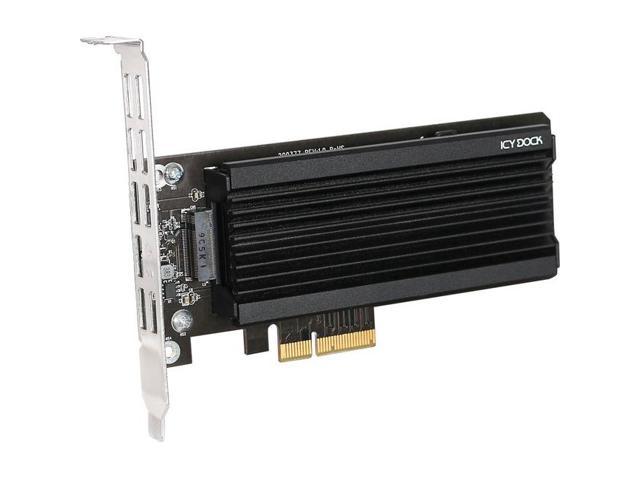 EZConvert Ex Pro MB987M2P-1B 1 x M.2 NVMe SSD to PCIe 3.0 x4 Adapter with Heat Sink & PCIe Bracket