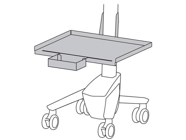 Ergotron 98-417-214 SV Front Shelf with Fetal Monitor Shelf