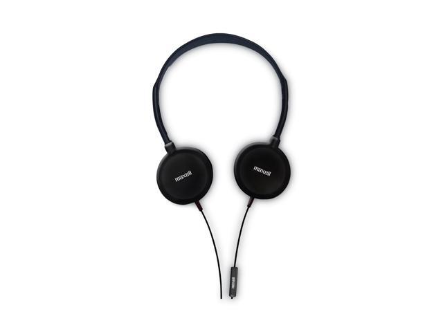 Maxell HP200MIC 199929 Wired Headset with Inline Microphone Black