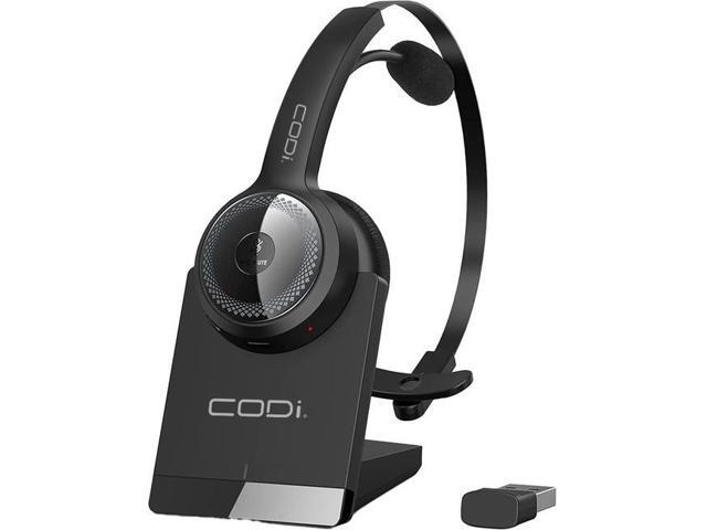 CODi Claro Wireless Headset w/ Integrated AI-Powered ENC Microphone Black (A04616)