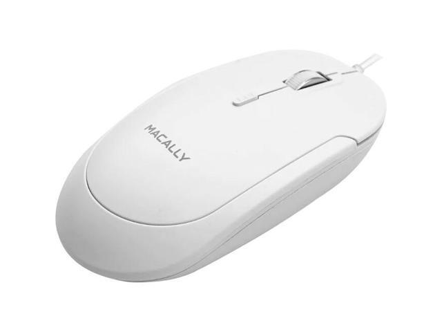 Macally USB-C Optical Quiet Click Mouse for Mac/PC White UCDYNAMOUSEW