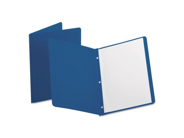 Oxford 52538 Paper Report Cover, Tang Clip, Letter, 1/2" Capacity, Dark Blue, 25/Box