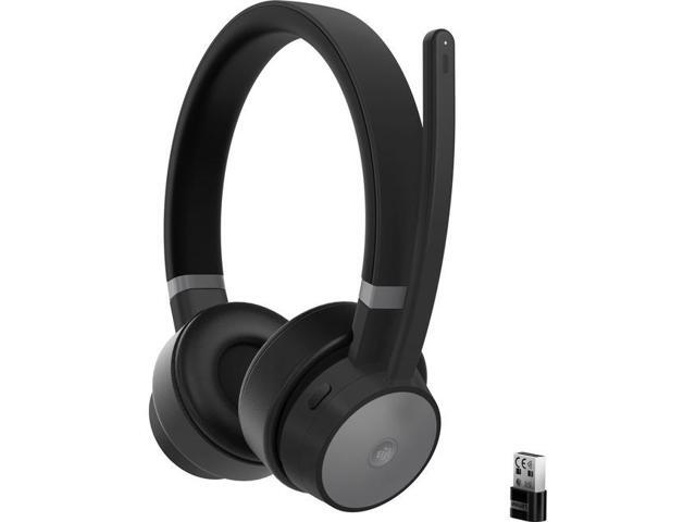 Lenovo Go Wireless ANC Headset - Stereo - USB Type C - Wired/Wireless - Bluetooth - 98.4 ft - 32 Ohm - 20 Hz - 20 kHz - On-ear - Binaural - Ear-cup - 4.27 ft Cable - Noise Cancelling Microphone - Nois