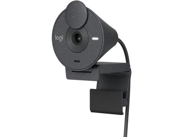 koppeling Bij naam Machtigen Logitech Brio 300 Full HD Webcam with Privacy Shutter, Noise Reduction  Microphone, USB-C, certified for Zoom, Microsoft Teams, Google Meet, Auto  Light Correction, Graphite - Newegg.com