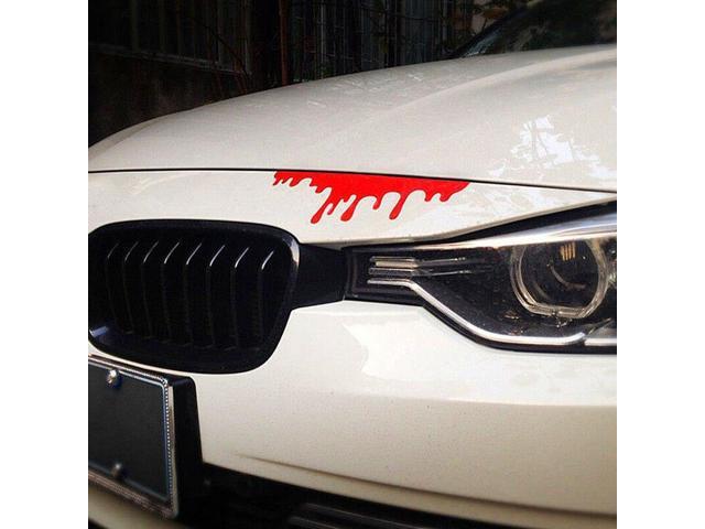 1 X Reflective Warning Car Stickers Blood Bleeding Decals Car Decor BesYJAW