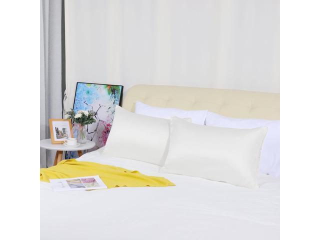 2 Pack Silk Satin Pillowcase For Hair And Skin Cool Silky Soft