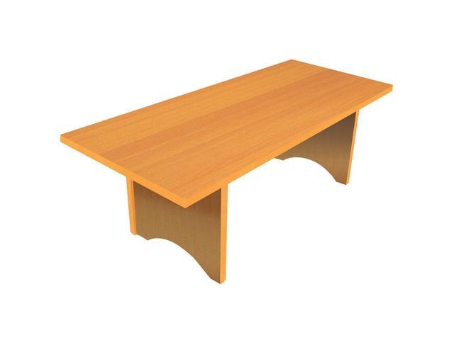 Home Concept Sdy Stand Up Desk Golden Beech Finish Foldable Edition Newegg Com