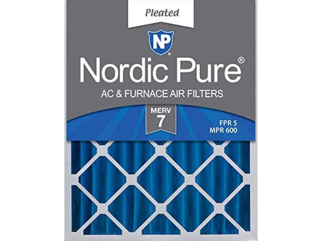 Nordic Pure 16x25x2 MERV 10 Pleated AC Furnace Air Filter  Box of 3