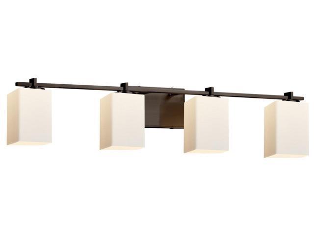 Justice Design Group Lighting Fsn 8444 15 Opal Crom Fusion Era 4 Light Bath Bar Polished Chrome Finish With Gl Square Flat Rim Justice Design Group Lighting Fsn 8444 15 Opal Crom Fusion Era 4 Light Bath Bar Polished Chrome Finish With Gl Square Flat Rim