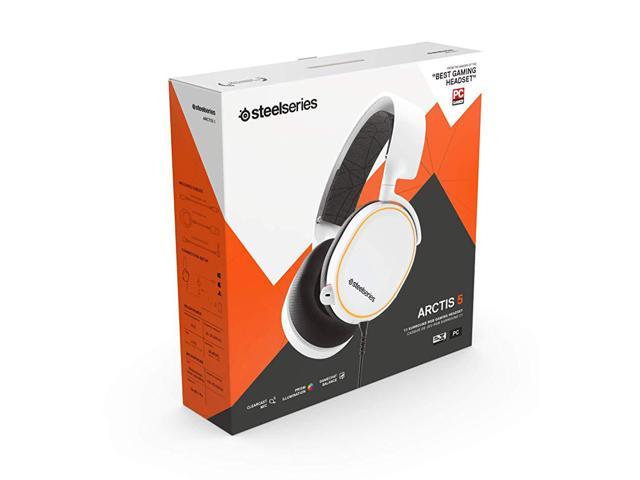 RGB Illumination DTS Headphone:X v2.0 Surround for PC and PlayStation 4 2019 Edition Gaming Headset SteelSeries Arctis 5 White