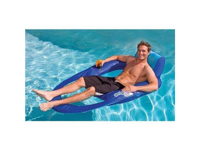 SwimWays Spring Float Recliner Floating Pool Lounge Chair 2 Pack 13018