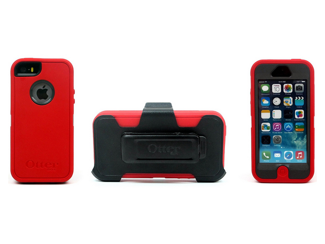 OtterBox Case 77-24986 for Apple iPhone 5/5S (Defender Series) - Red