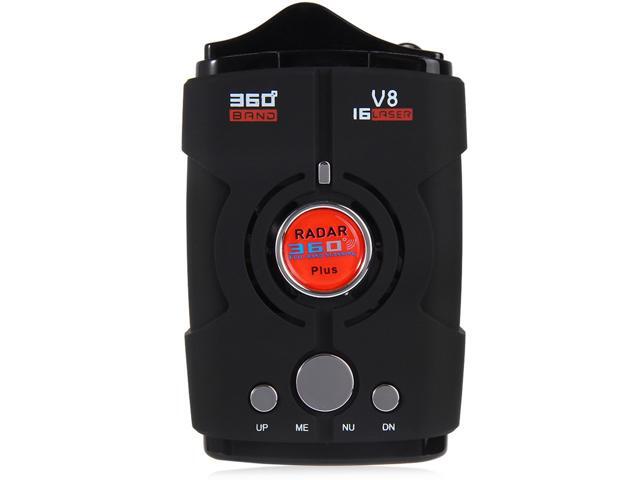 360° Car Full 16 Band GPS Speed Safety Radar Detector Scanning Alert Laser LED