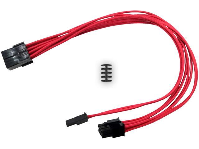 Logo Female to Male 18AWG Sleeved PSU Extension Power Cord/Cable Kits 1X ATX 24P CPU 8P PCI-E 8P and 6P Cable Length : 1000mm, Color : Dark Gray 
