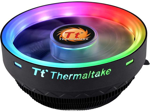 Thermaltake 7-bladed 92mm 4-Pins PWM Aluminum Extrusion CPU Cooling Fan for Intel Core i7/i5/i3 CLP0556-B & Cooler Master High Performance Thermal Paste - (HTK-002-U1)