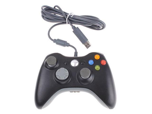 Black Wired USB Controller for Microsoft Xbox 360 Console,PC Computer Windows