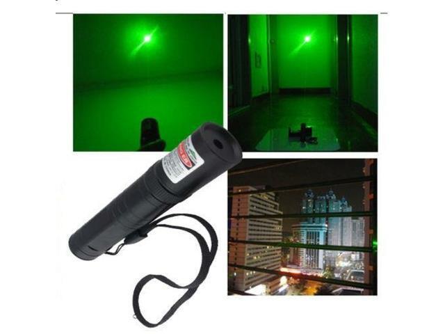 Upgraded Green Laser Pointer Pen Rechargable Lazer Visible Beam+Battery+Charger 