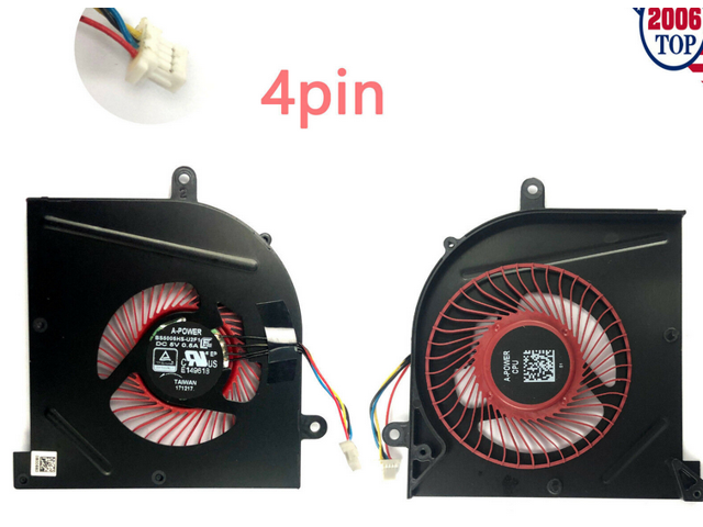 DBTLAP CPU Fan Compatible for MSI GS63VR GS73VR 6RF 7RF 7RG Stealth Pro BS5005HS-U2F1 Cooling Fan