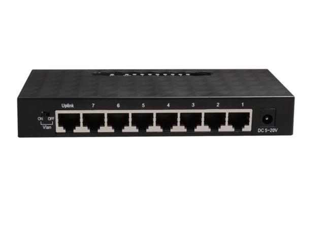 5 Port RJ45 10/100Mbps Gigabit Ethernet Network LAN Switch Splitter LED Hub 
