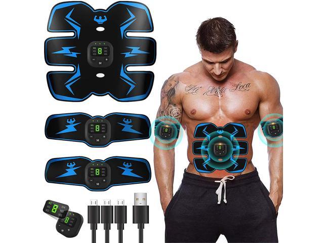 EMS Trainer Abdominal Toning Muscle Toner Gym Abs Smart Fitness Belt Battery 