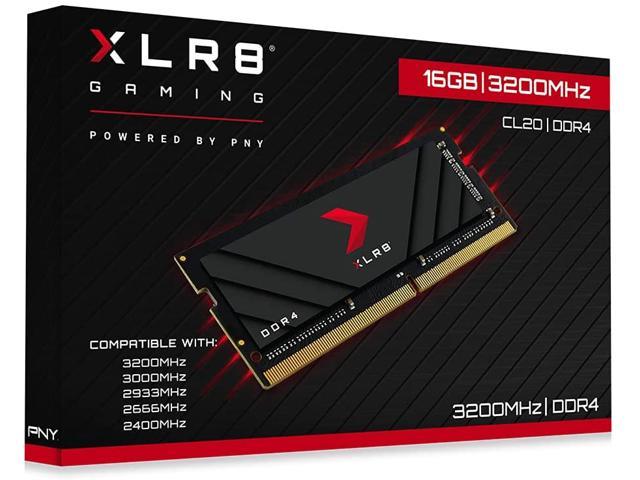 PNY 16GB XLR8 Gaming DDR4 3200MHz Notebook Memory – (MN16GSD43200X 