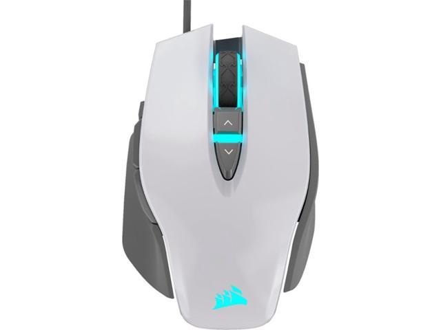 Corsair M65 RGB ELITE Tunable FPS Gaming Mouse, White, Backlit RGB LED, 18000 dpi, Optical