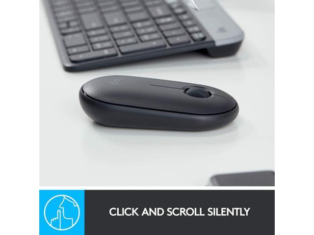 Logitech M355 Portable Wireless Mouse with Bluetooth or USB - Silent ...